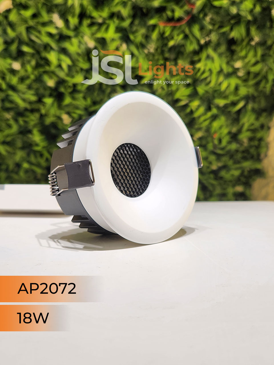 AP 2072 18W White Round Deep Recessed COB Downlight with Apra Driver