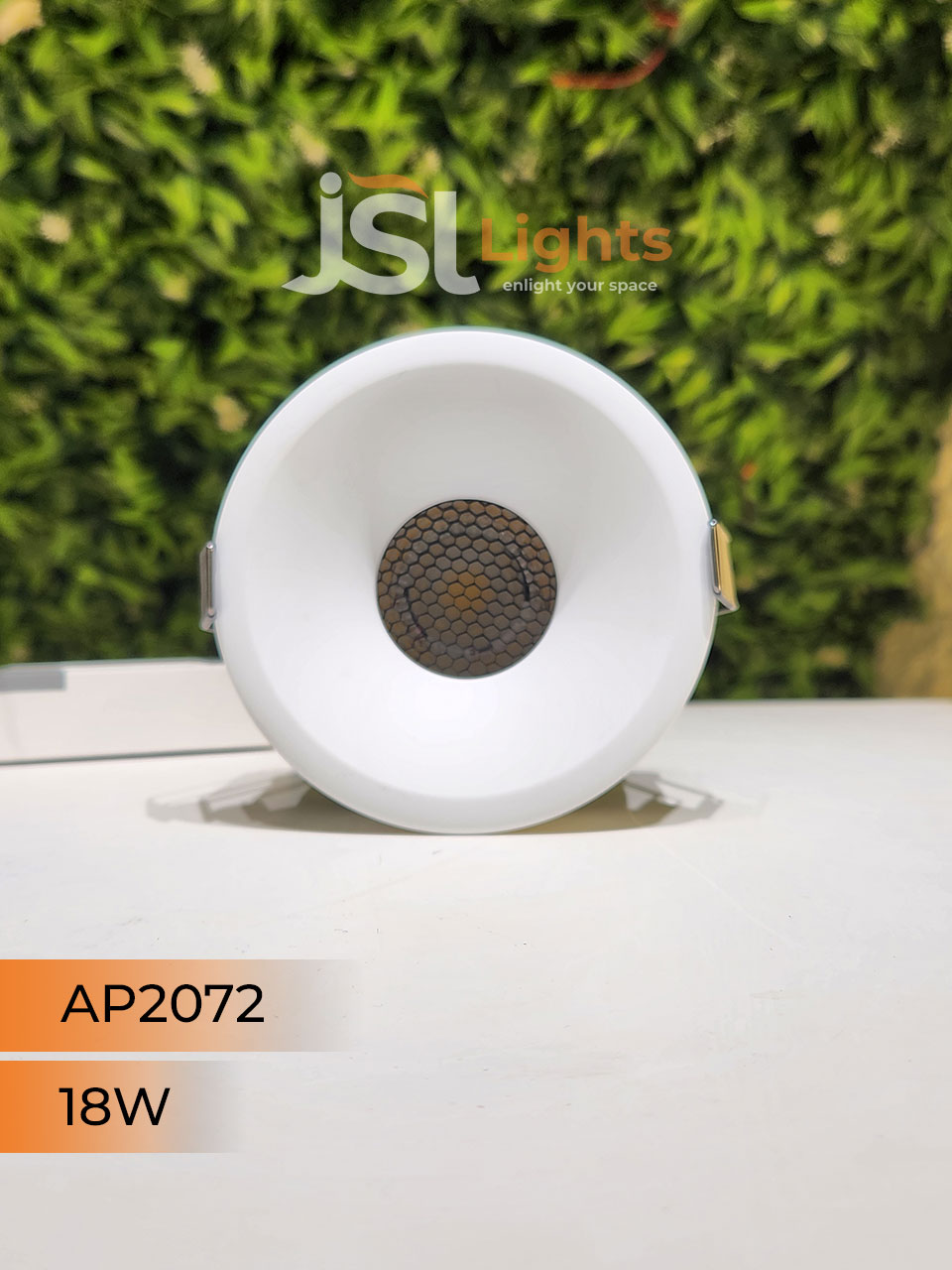 AP 2072 18W White Round Deep Recessed COB Downlight with Apra Driver