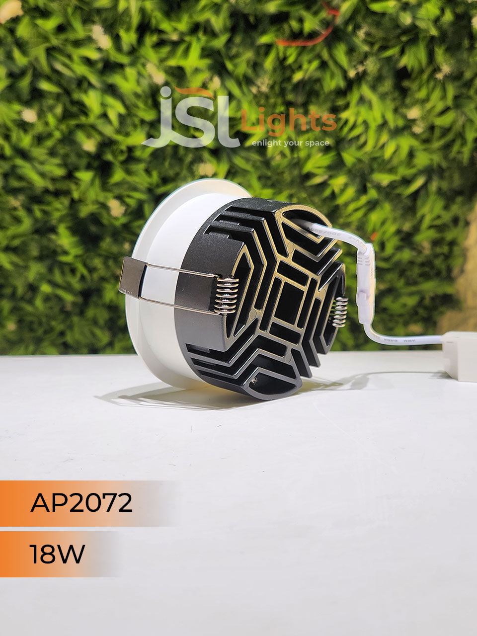 AP 2072 18W White Round Deep Recessed COB Downlight with Apra Driver