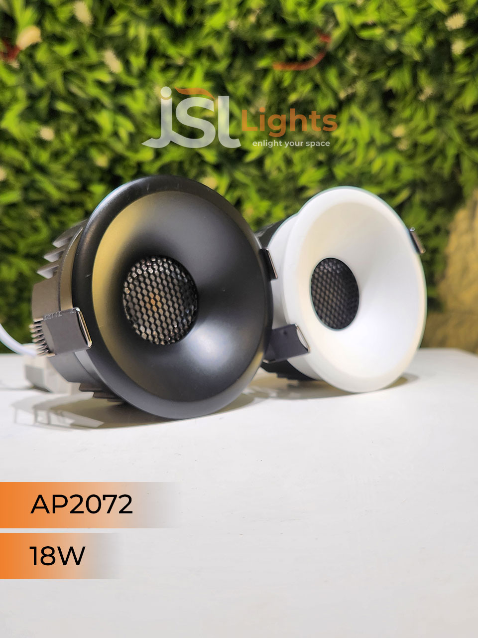 AP 2072 18W White Round Deep Recessed COB Downlight with Apra Driver