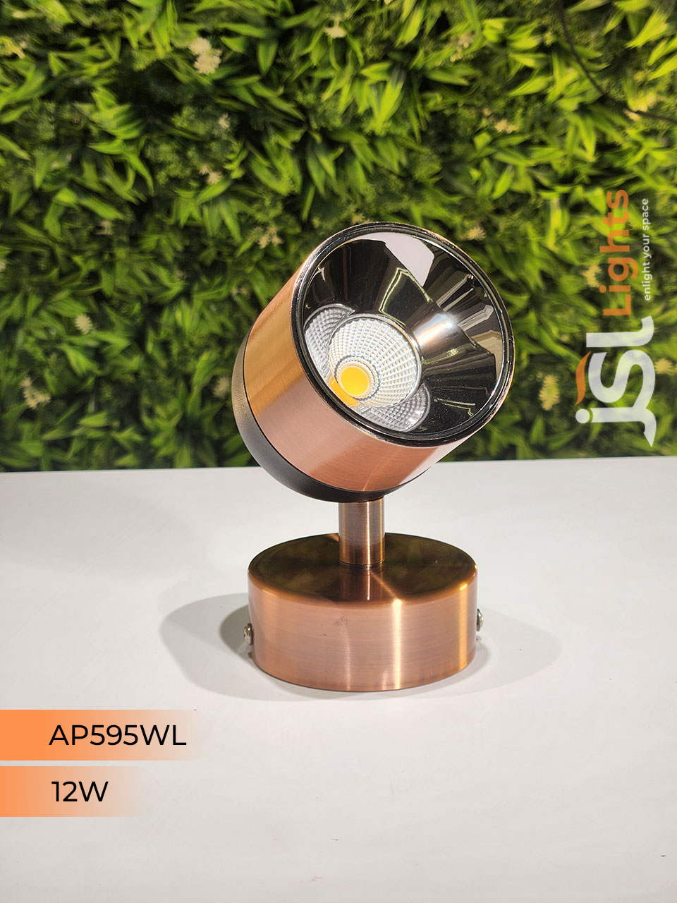 AP 595 12W Black RG Surface Wall COB Focus Light  360° Movable COB Focus Light