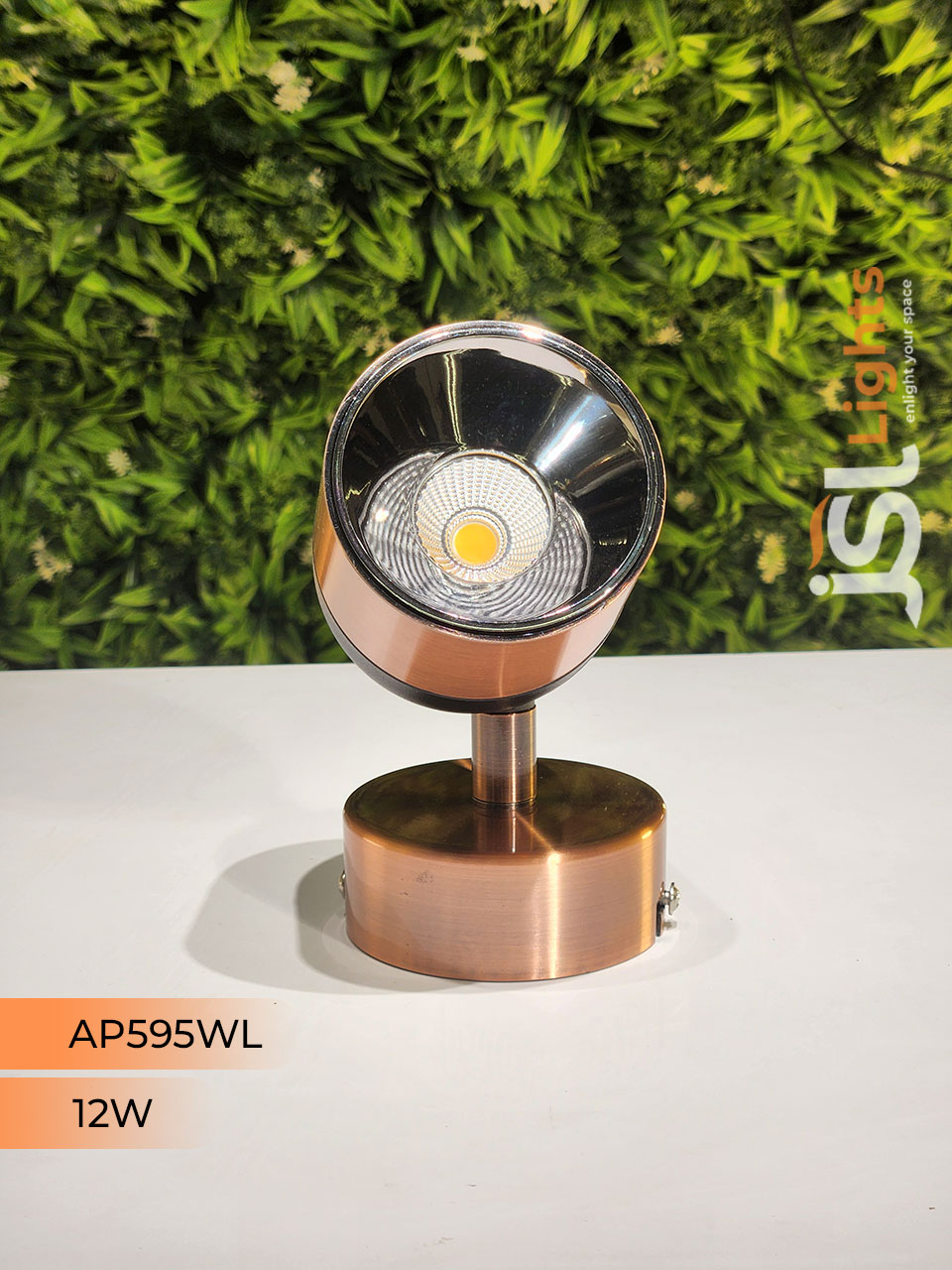 AP 595 12W Black RG Surface Wall COB Focus Light  360° Movable COB Focus Light