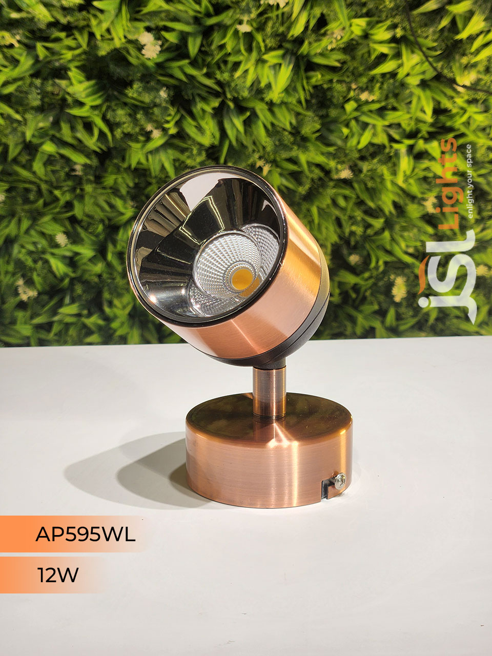 AP 595 12W Black RG Surface Wall COB Focus Light  360° Movable COB Focus Light
