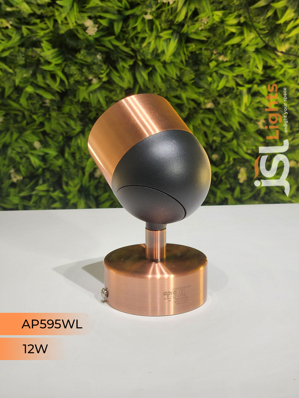 AP 595 12W Black RG Surface Wall COB Focus Light  360° Movable COB Focus Light
