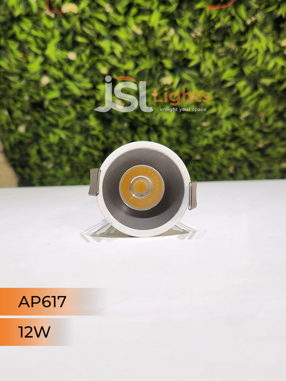 AP 617 12W Grey Deep Recessed Wall Mounted COB Ceiling Downlight