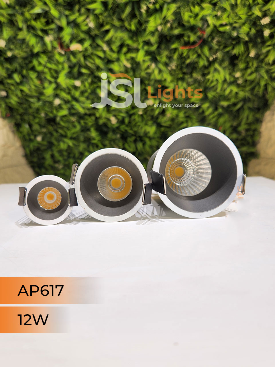 AP 617 12W Grey Deep Recessed Wall Mounted COB Ceiling Downlight