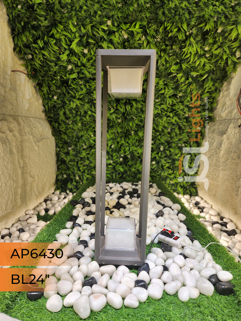 AP 6430 Outdoor Garden Bollard Light 24 Inches Waterproof Pathway Light with 24w LED