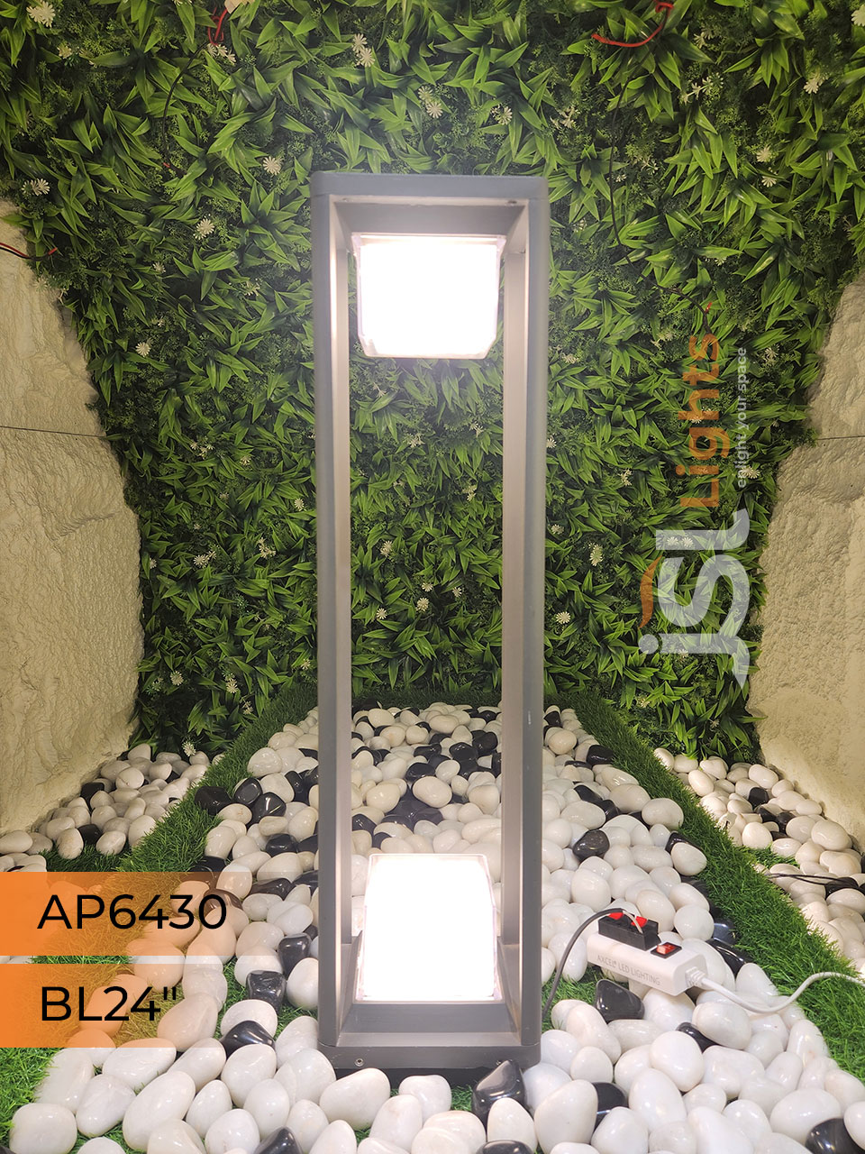 AP 6430 Outdoor Garden Bollard Light 24 Inches Waterproof Pathway Light with 24w LED
