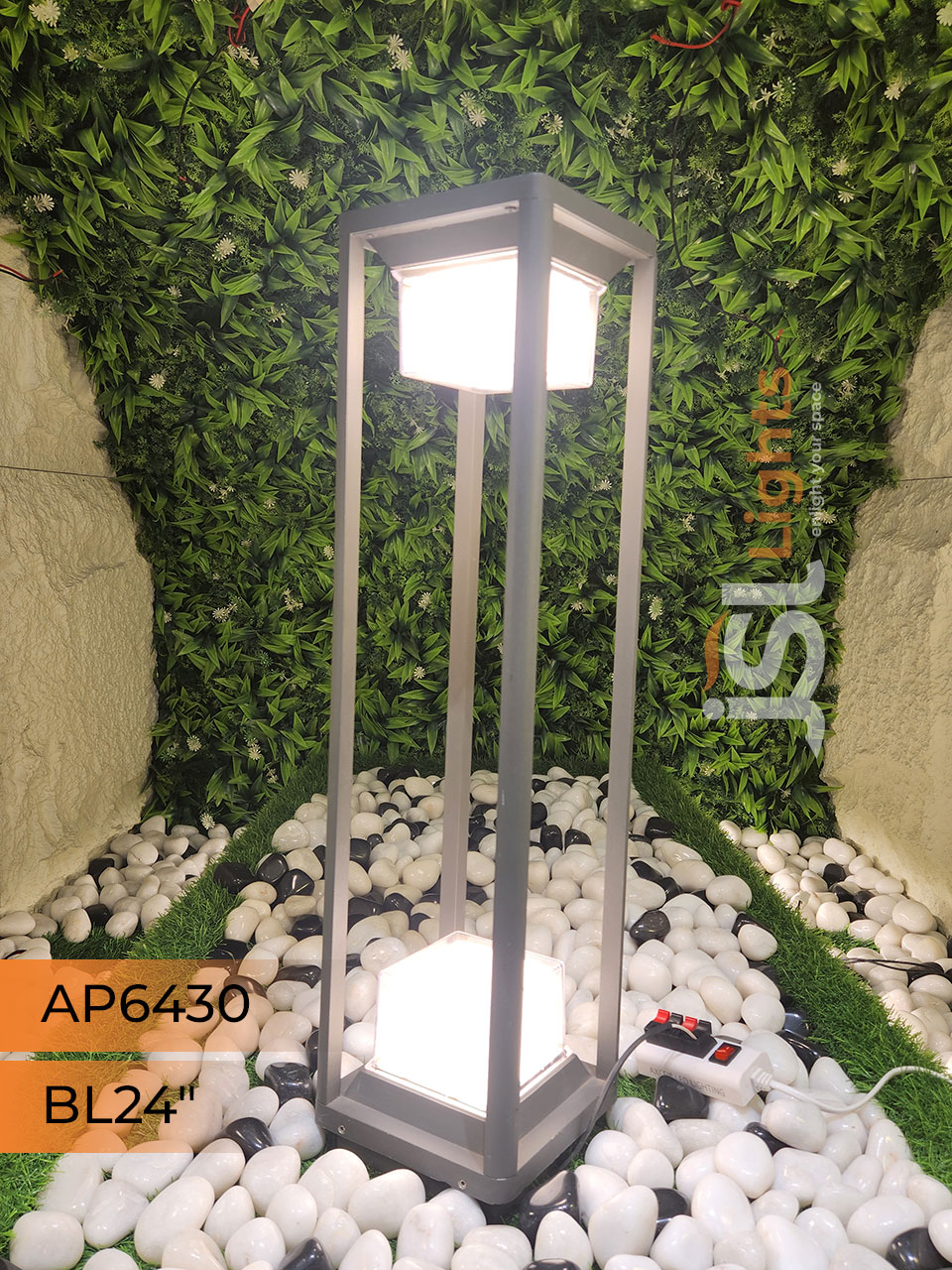 AP 6430 Outdoor Garden Bollard Light 24 Inches Waterproof Pathway Light with 24w LED