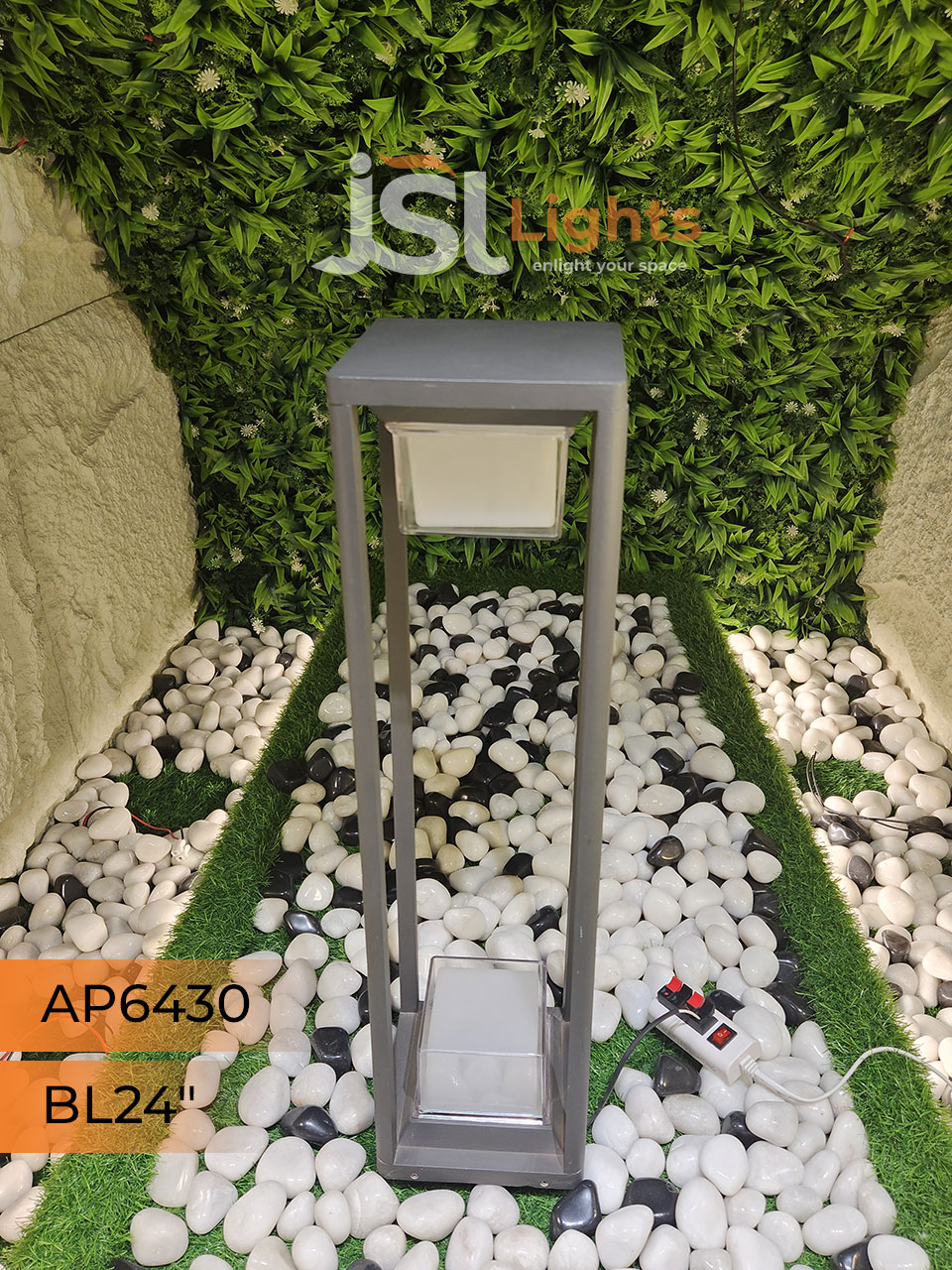 AP 6430 Outdoor Garden Bollard Light 24 Inches Waterproof Pathway Light with 24w LED
