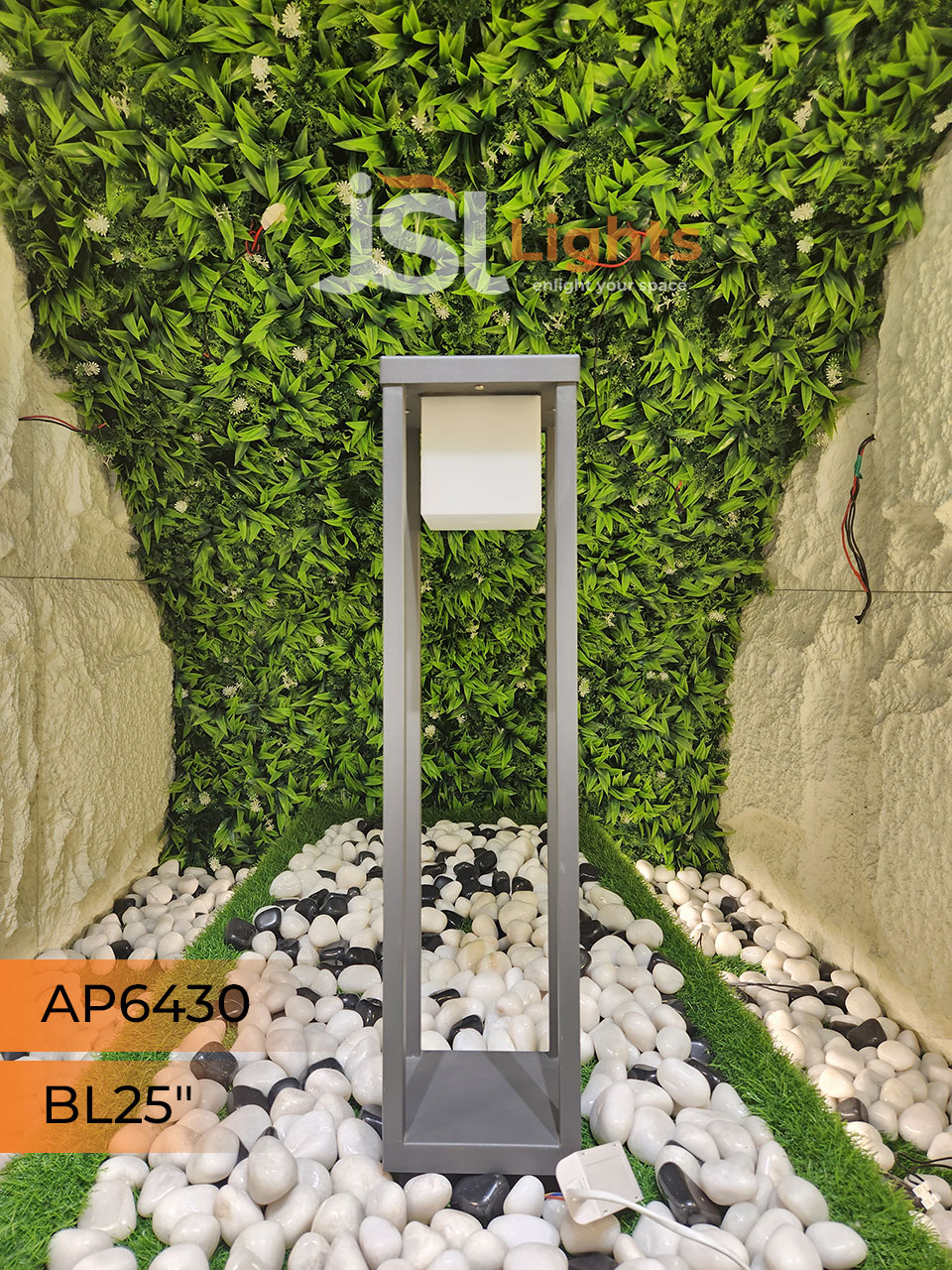 AP 6430 Outdoor Garden Bollard Light 25" Waterproof Pathway Light with 12w LED