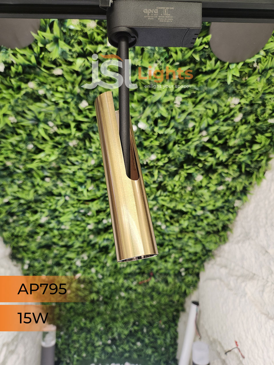 AP 795 15W LED Track Light Spotlight Black Gold Body Track Lighting Non Magnetic