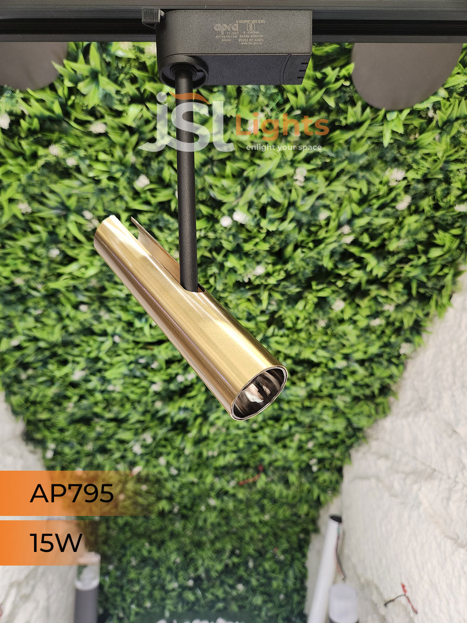 AP 795 15W LED Track Light Spotlight Black Gold Body Track Lighting Non Magnetic