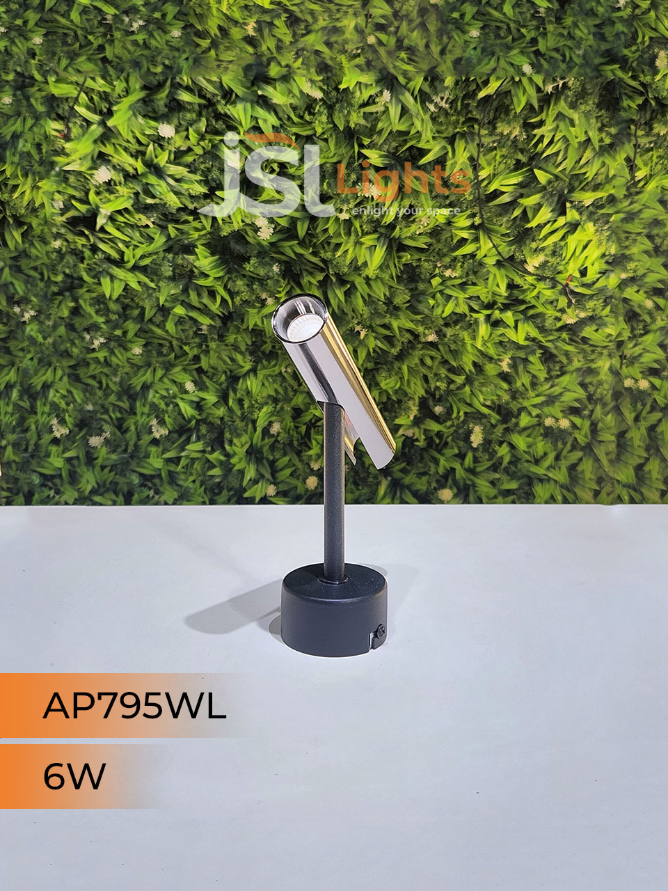 AP 795 6W Black PB Surface Wall COB Focus Light