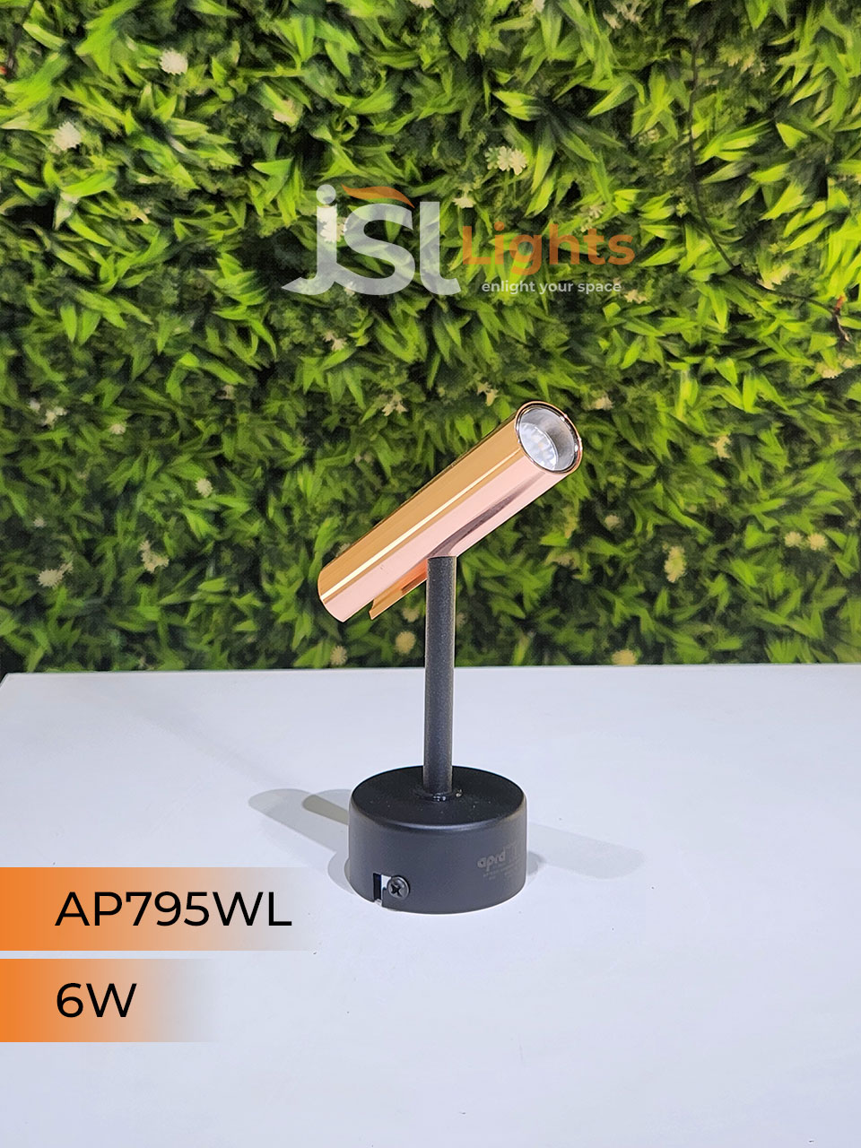 AP 795 6W Black RG Surface Wall COB Focus Light