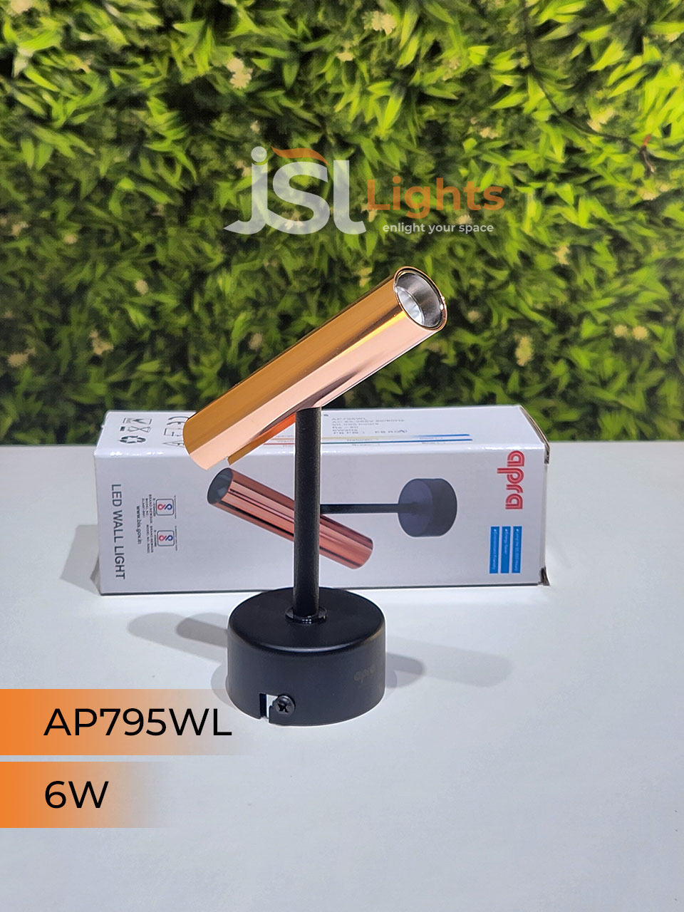 AP 795 6W Black RG Surface Wall COB Focus Light