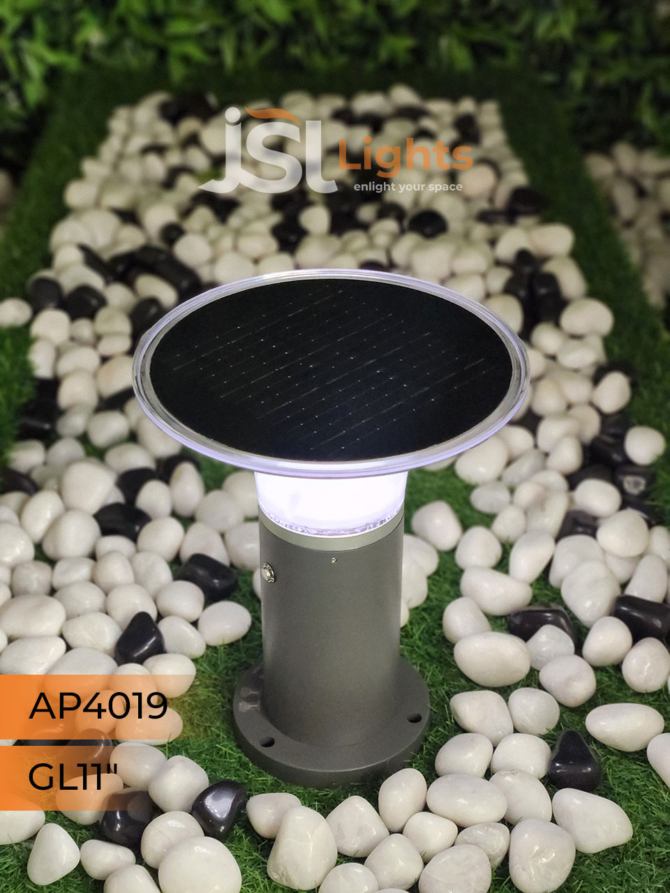 APT 4019 Solar Gate Light 11 Inches Outdoor Gate Light with 5w LED