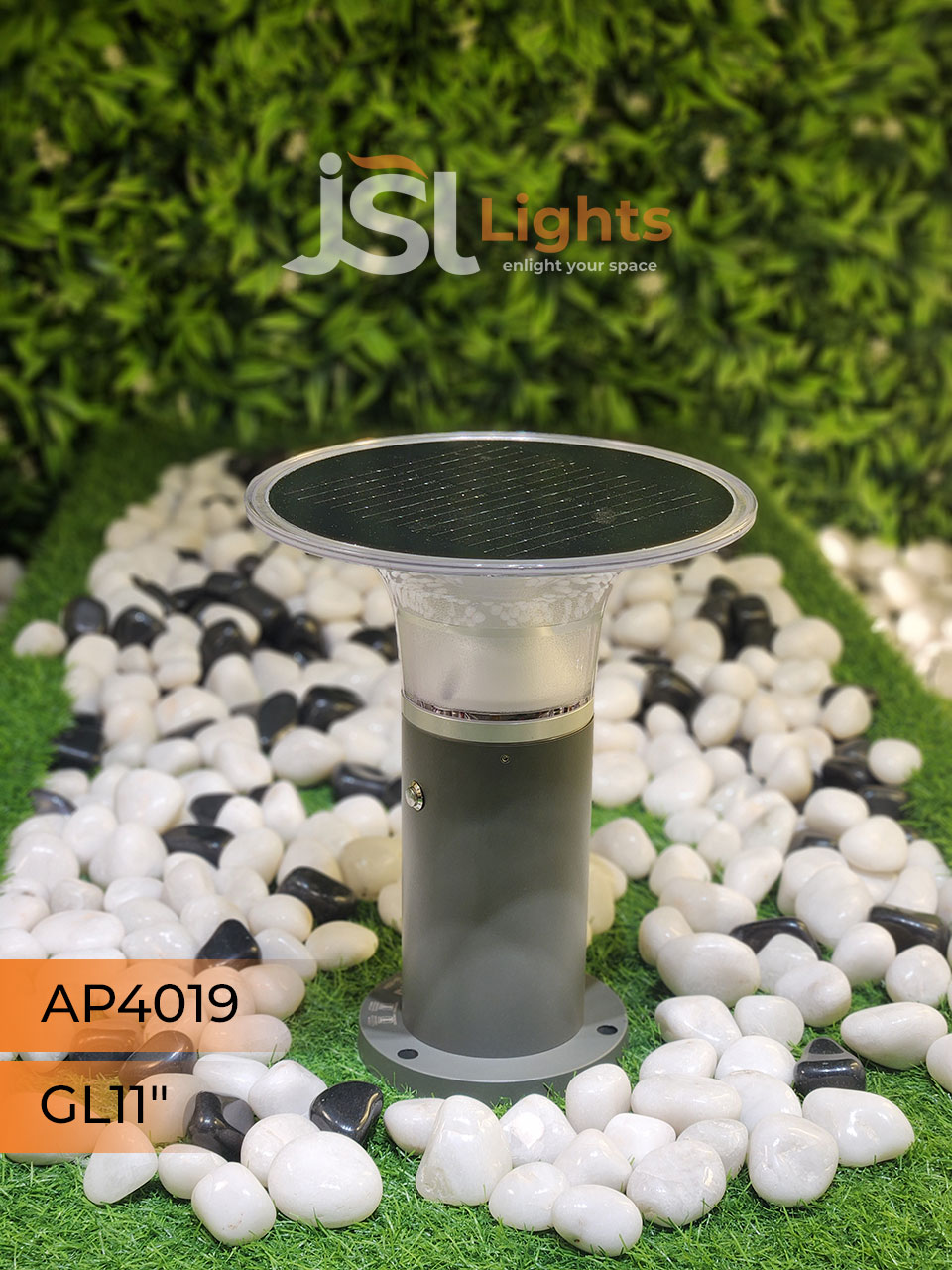 APT 4019 Solar Gate Light 11 Inches Outdoor Gate Light with 5w LED