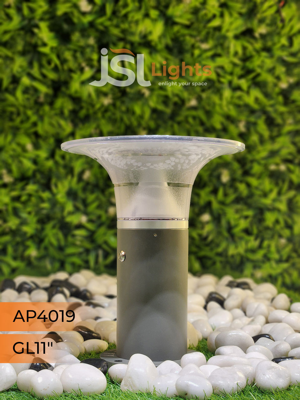 APT 4019 Solar Gate Light 11 Inches Outdoor Gate Light with 5w LED