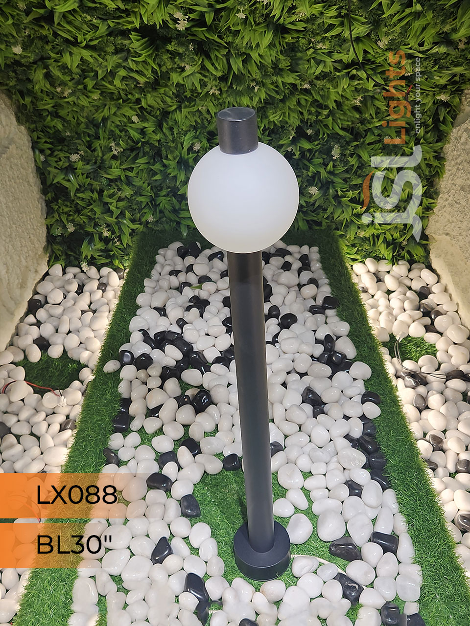 LX 088 Outdoor Garden Bollard Light 30 Inches Waterproof Pathway Light with 12w LED