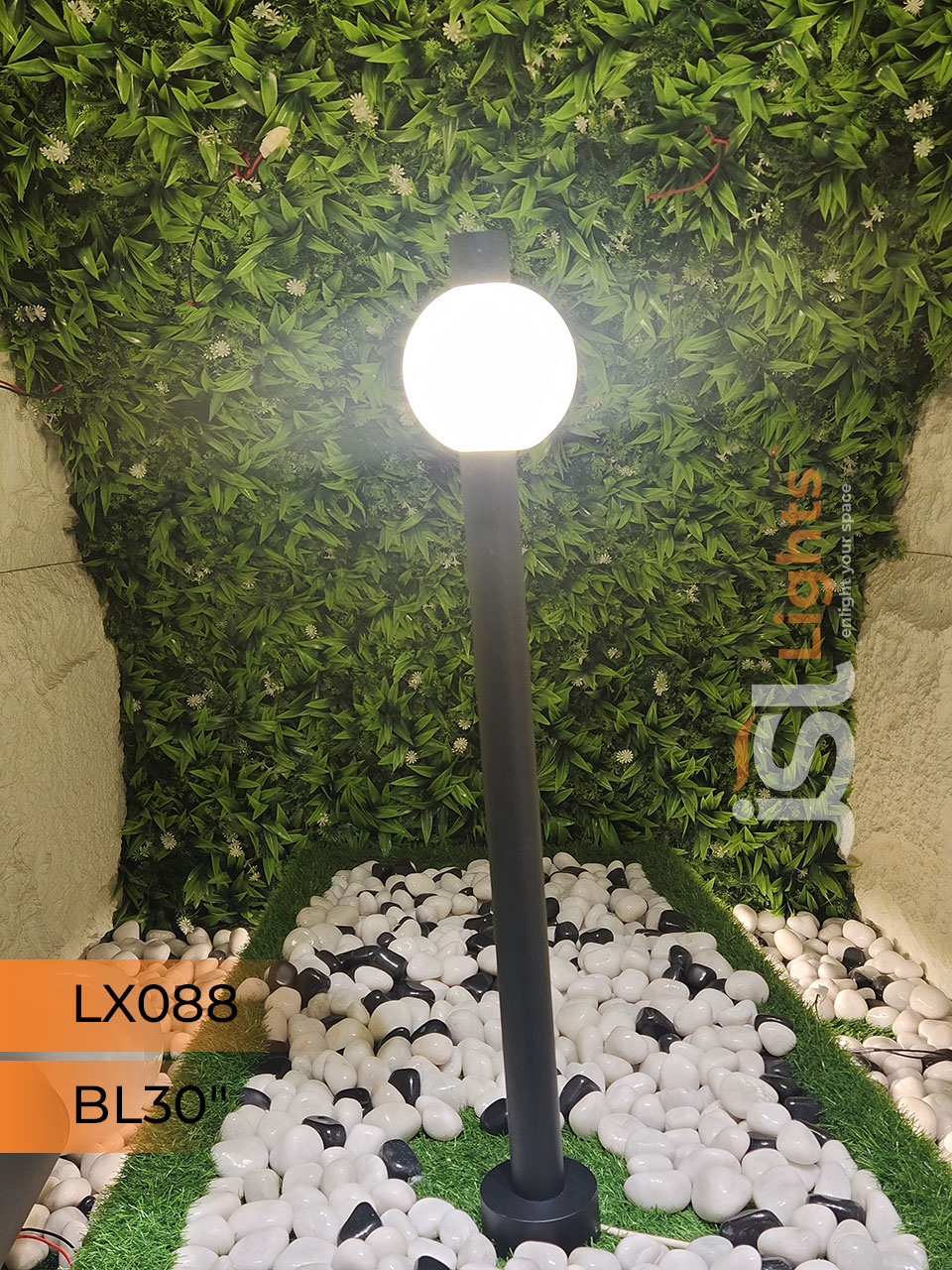 LX 088 Outdoor Garden Bollard Light 30 Inches Waterproof Pathway Light with 12w LED