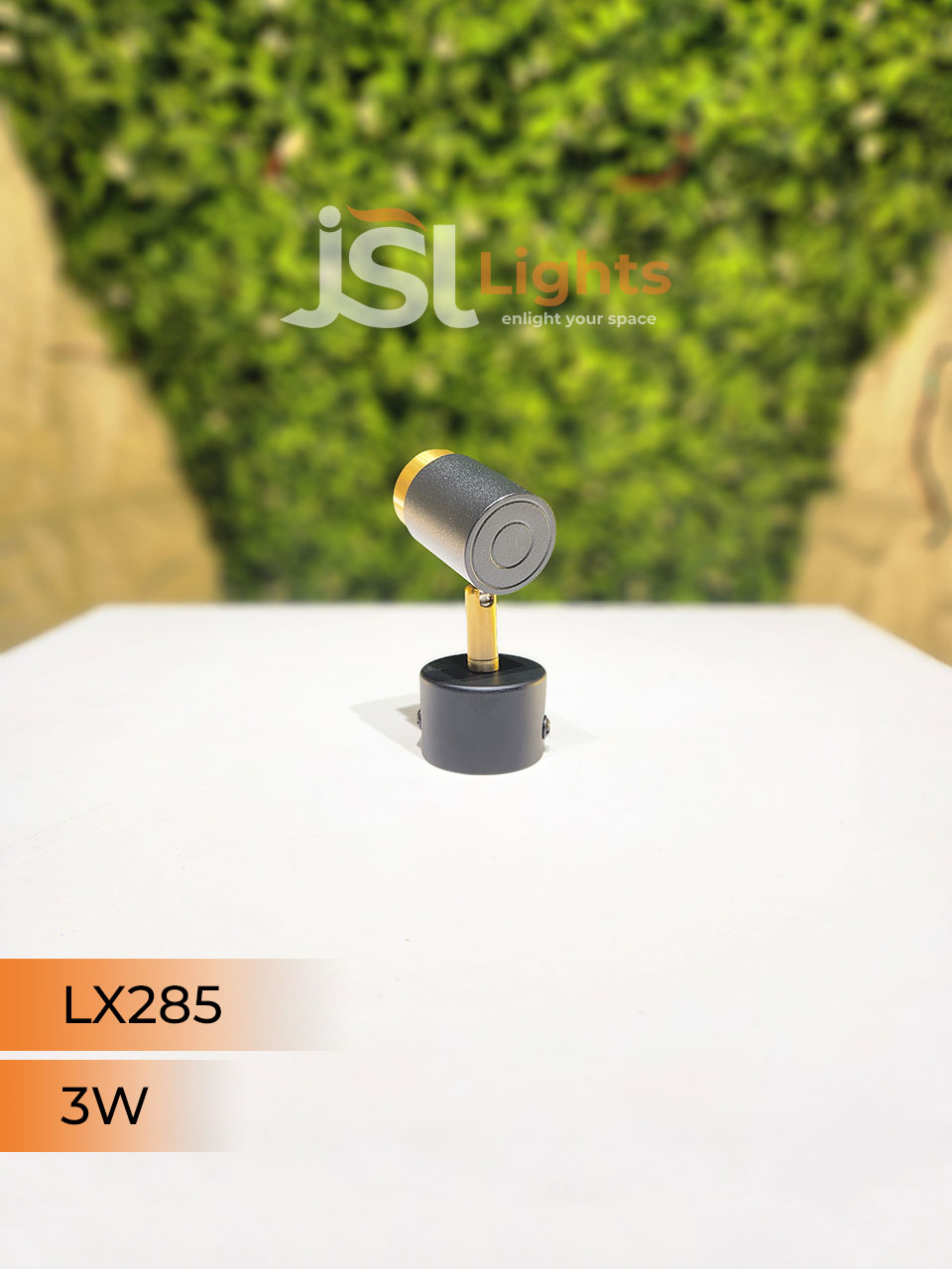 LX 285 3W Black Gold Surface Wall COB Focus Light