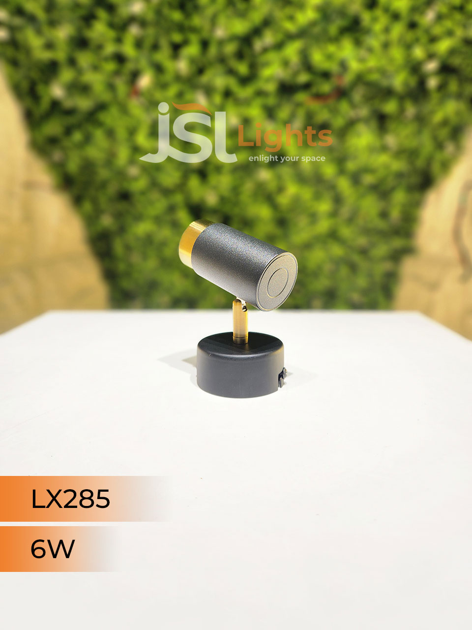 LX 285 6W Black Gold Surface Wall COB Focus Light