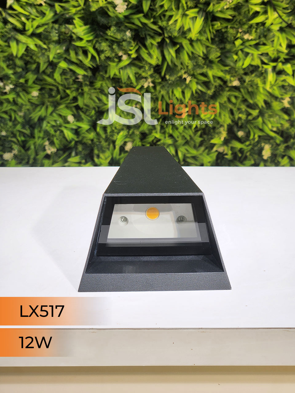 LX 517 9W Up Down Wall Decorative Light Black Aluminium Body Outdoor Wall Light