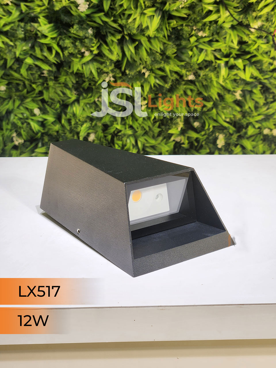 LX 517 9W Up Down Wall Decorative Light Black Aluminium Body Outdoor Wall Light