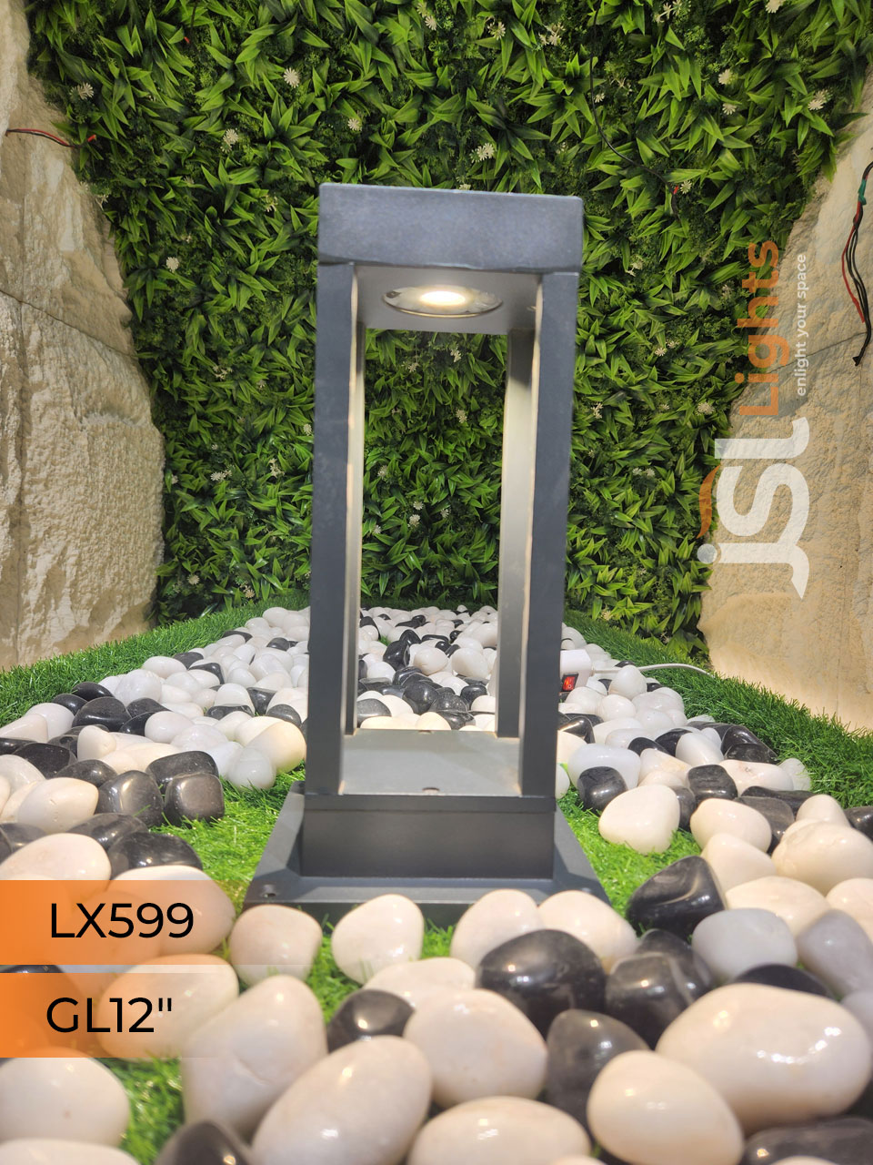 LX 599 Outdoor Gate Light 12 Inches Waterproof Pathway Light with 12w LED