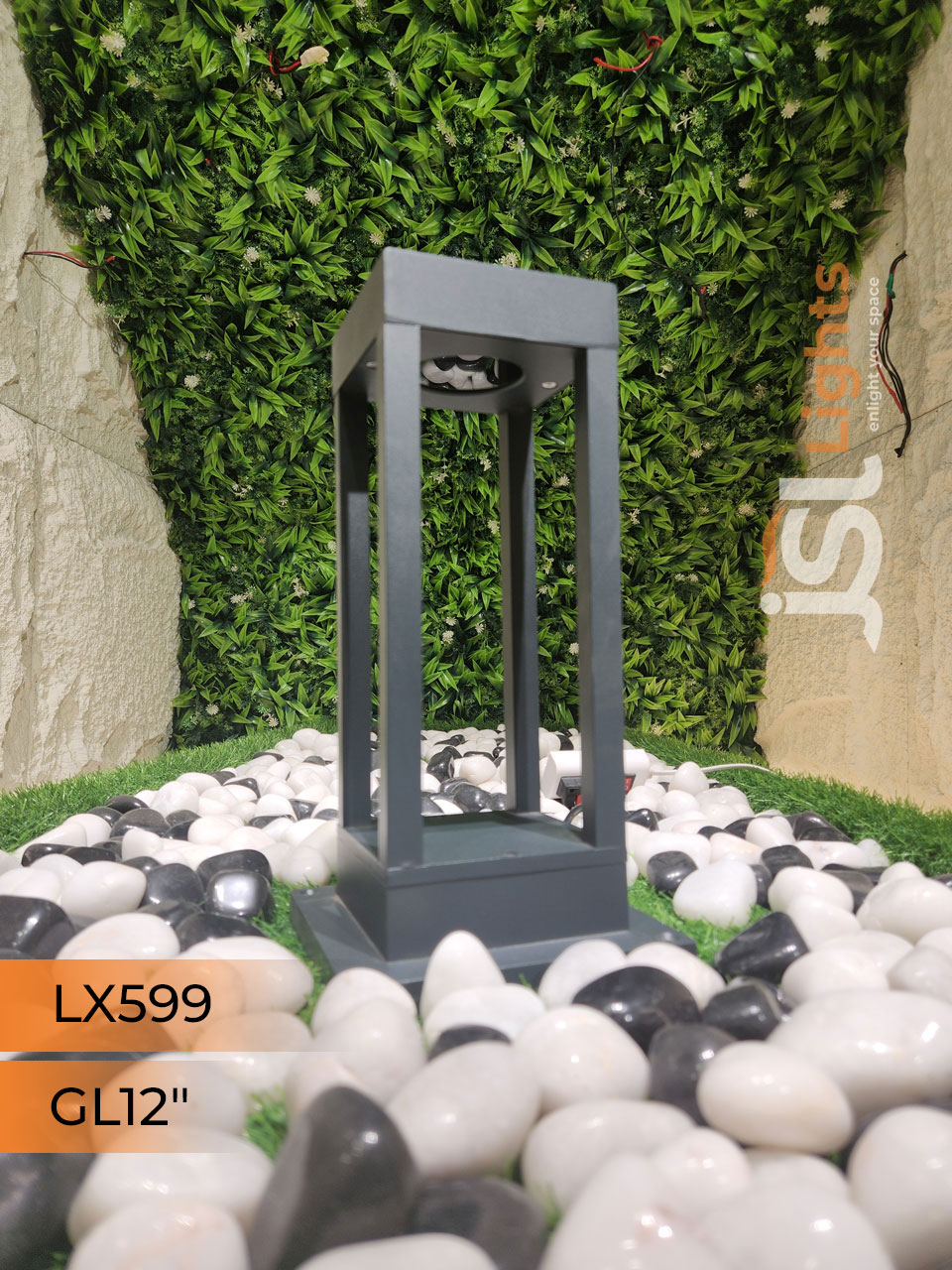 LX 599 Outdoor Gate Light 12 Inches Waterproof Pathway Light with 12w LED