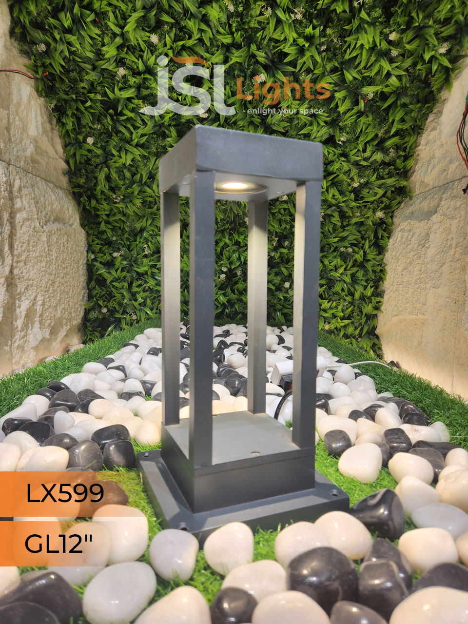 LX 599 Outdoor Gate Light 12 Inches Waterproof Pathway Light with 12w LED