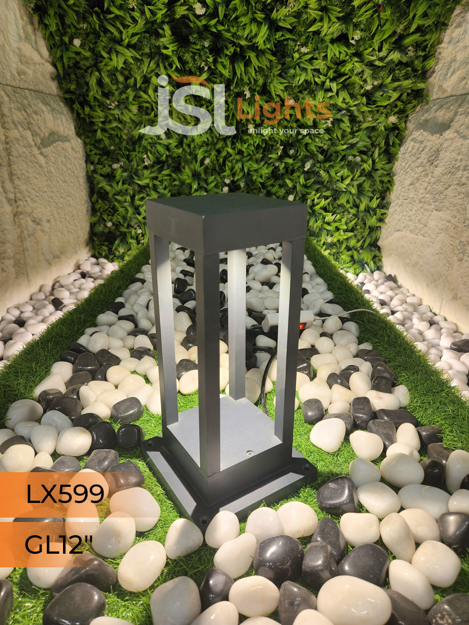 LX 599 Outdoor Gate Light 12 Inches Waterproof Pathway Light with 12w LED