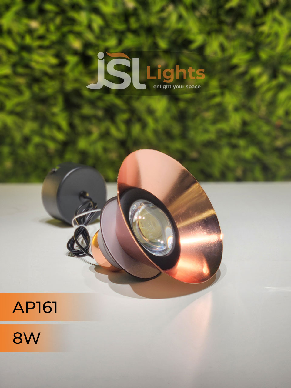 AP 161 12W CP Surface Hanging Light for Home Ceiling Pendant Light with Hanging Wire