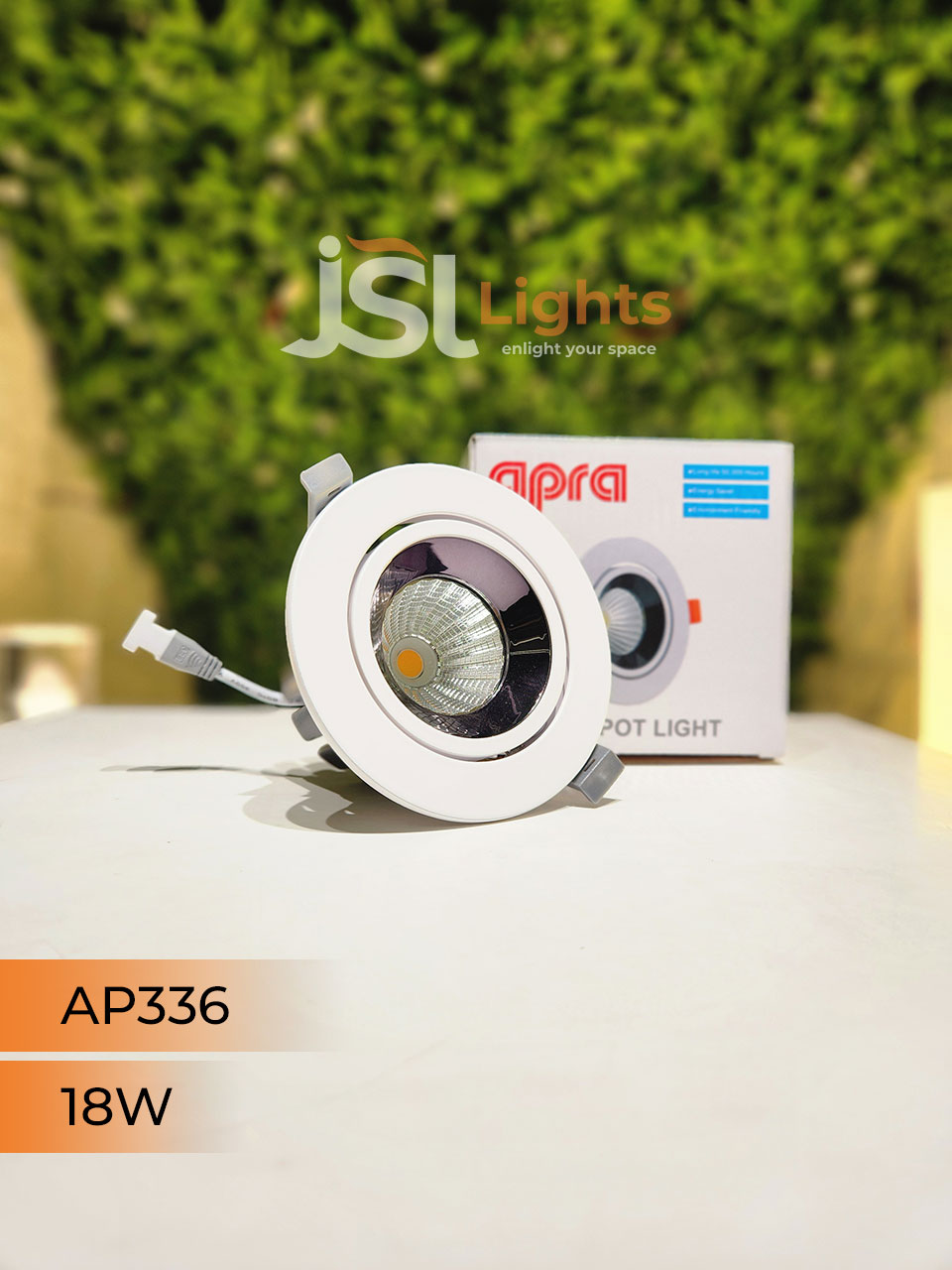 AP 336 18W Round Deep Recessed COB Downlight