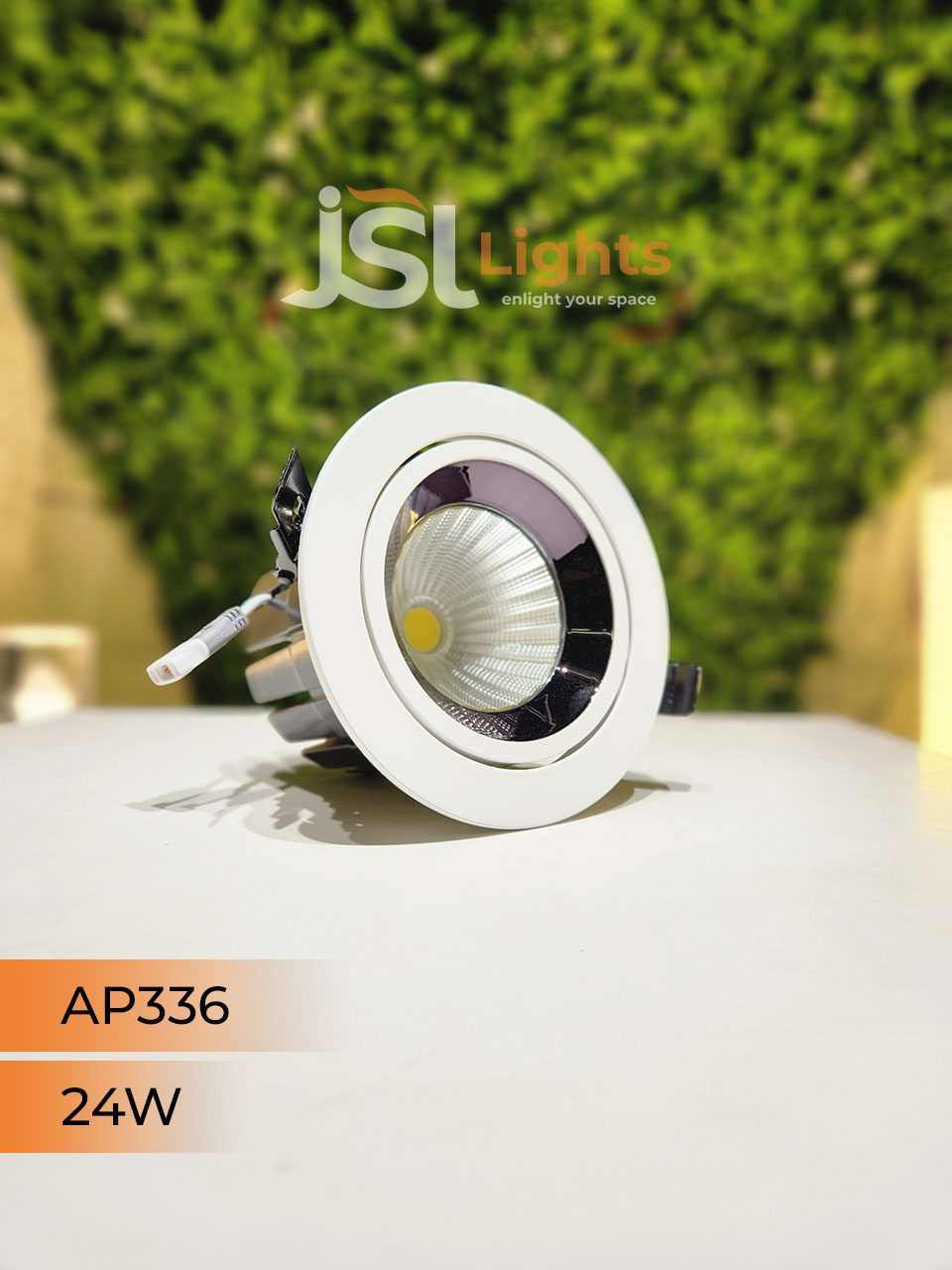 AP 336 24W Round Deep Recessed COB Downlight
