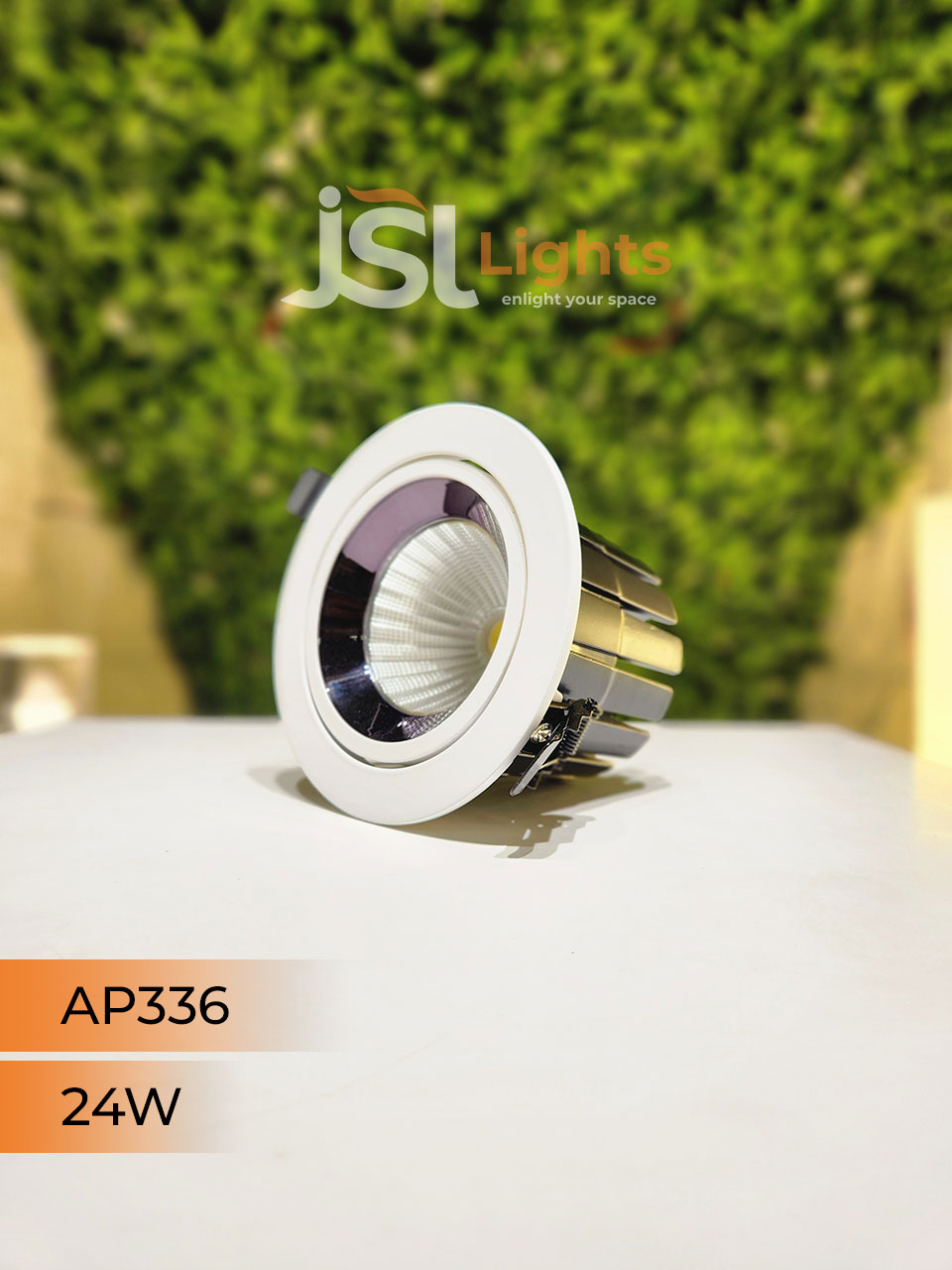 AP 336 24W Round Deep Recessed COB Downlight
