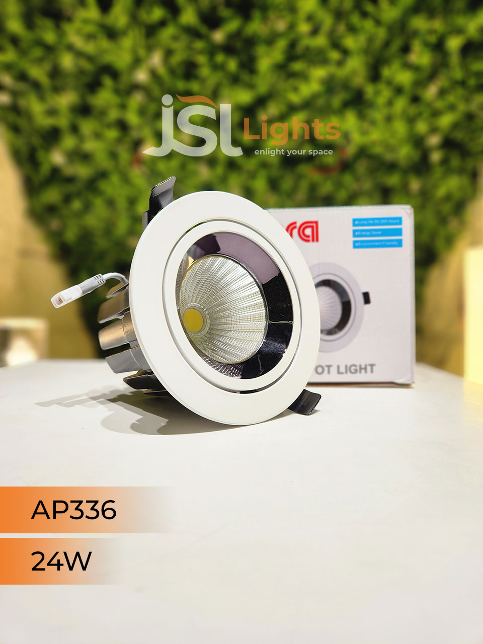AP 336 24W Round Deep Recessed COB Downlight