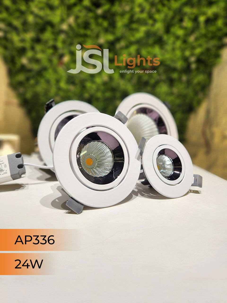 AP 336 24W Round Deep Recessed COB Downlight