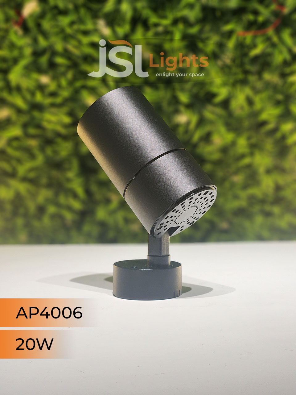 AP 4006 20W LED Surface Wall Spotlight Black Body