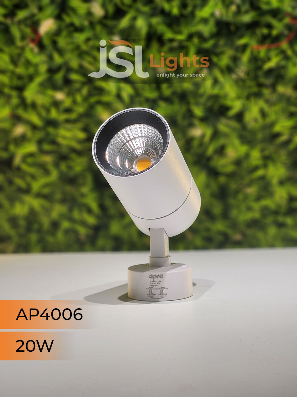 AP 4006 20W LED Surface Wall Spotlight White Color Body