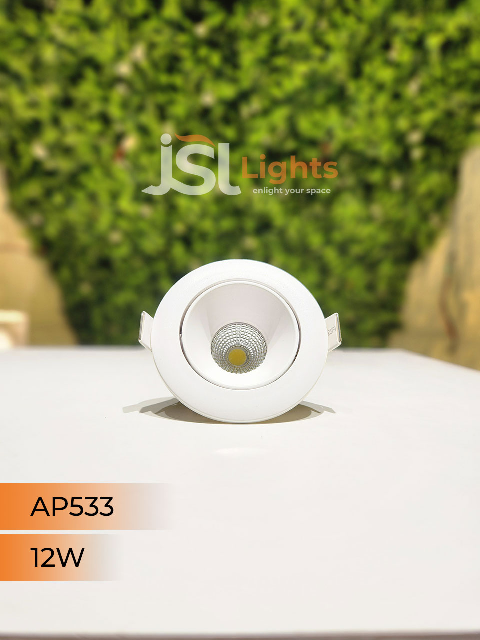 AP 533 12W Round Deep Recessed COB Downlight