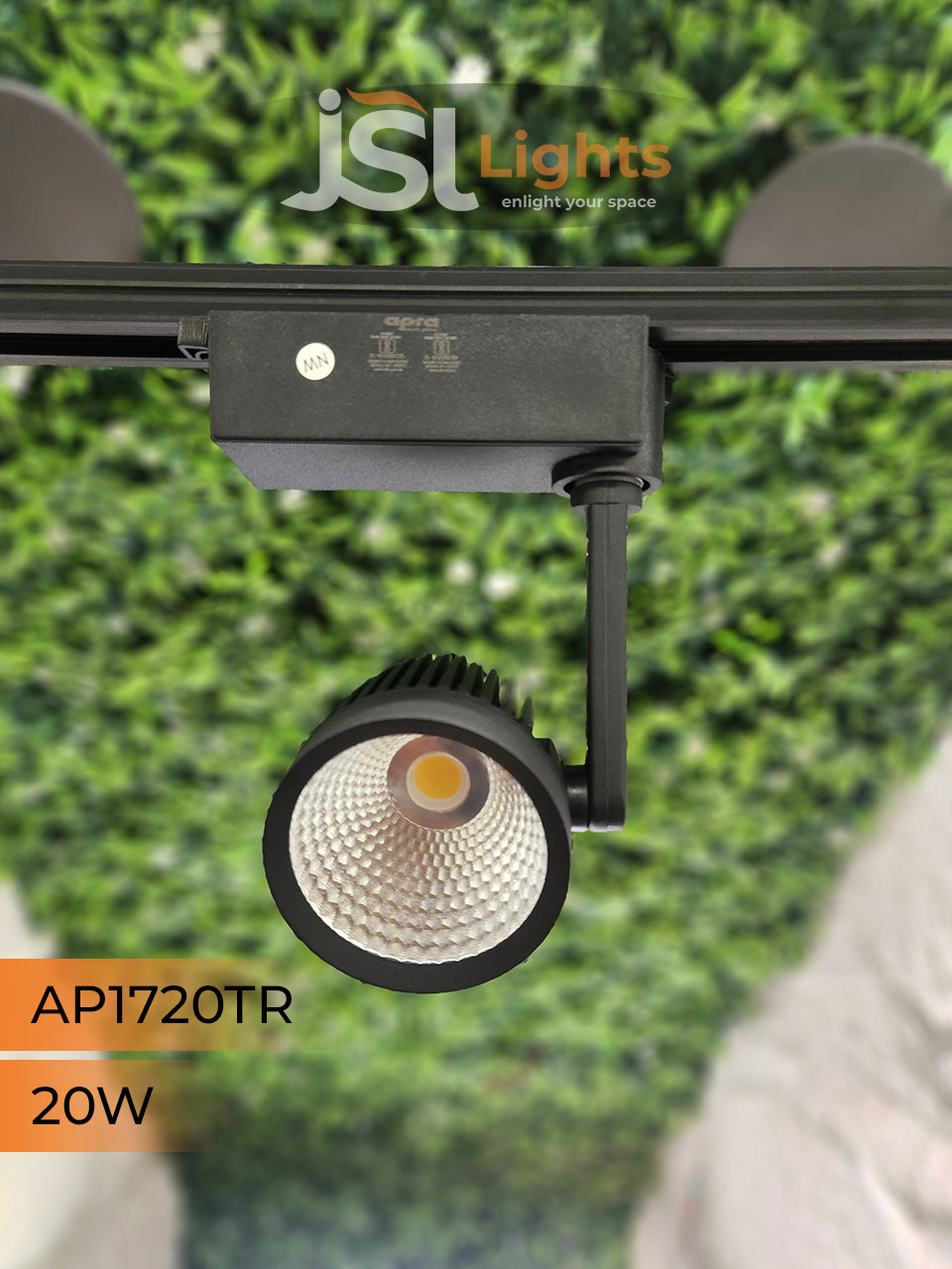 AP1730 20W LED Track Spotlight Black Body