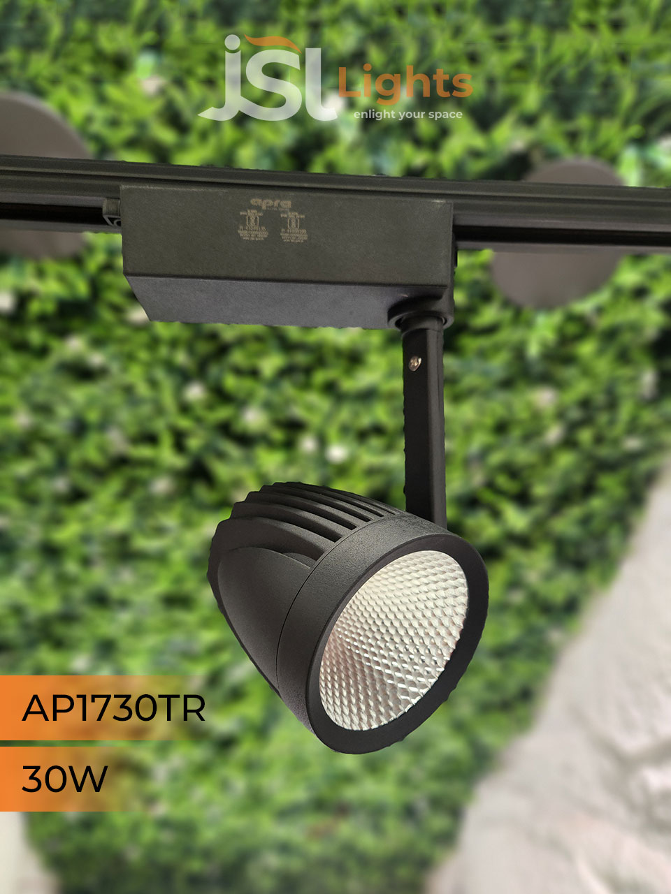 AP1730 30W LED Track Spotlight Black Body