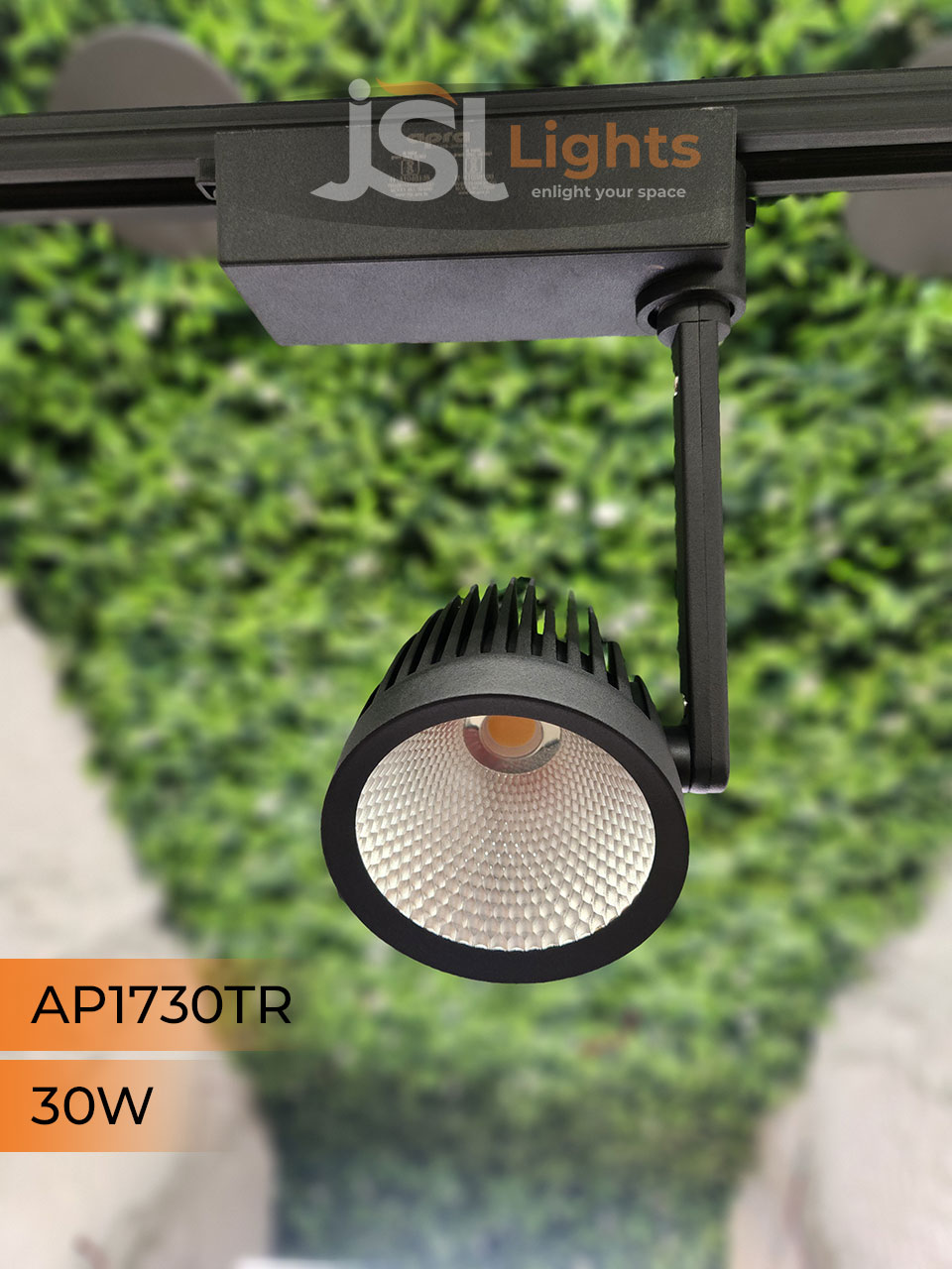 AP1730 30W LED Track Spotlight Black Body