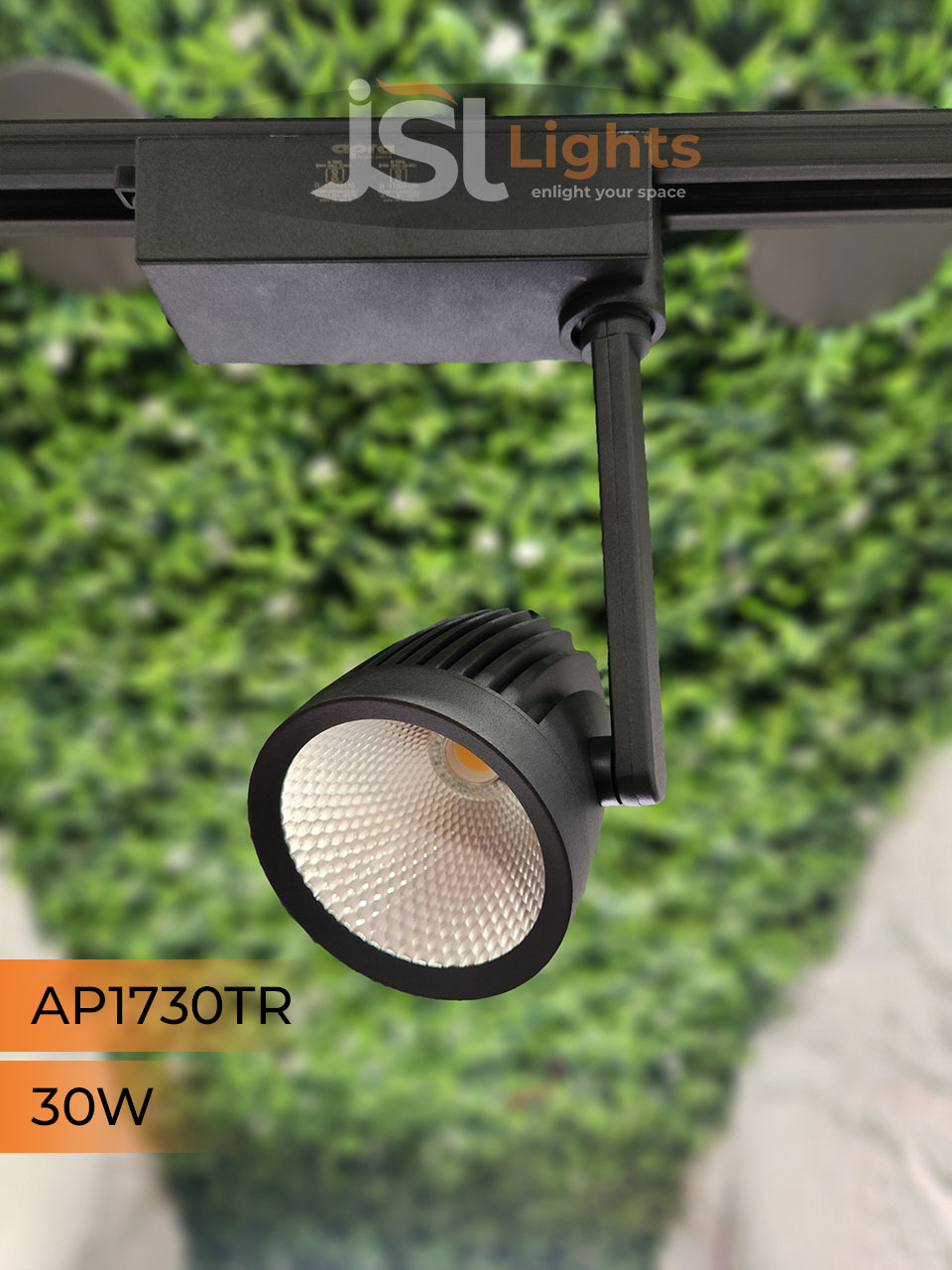 AP1730 30W LED Track Spotlight Black Body