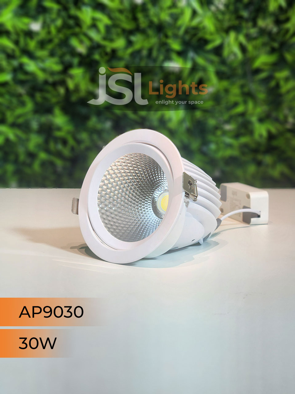 AP9030 30W Round Deep Recessed COB Downlight