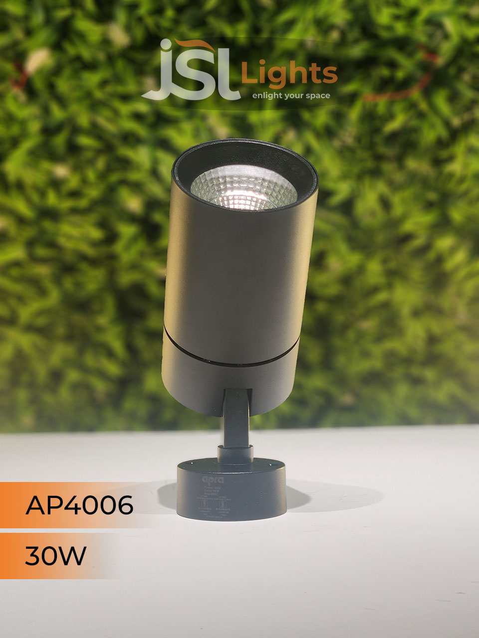 Apra 4006 30W Black Wall Spotlight Focus Light for Showroom