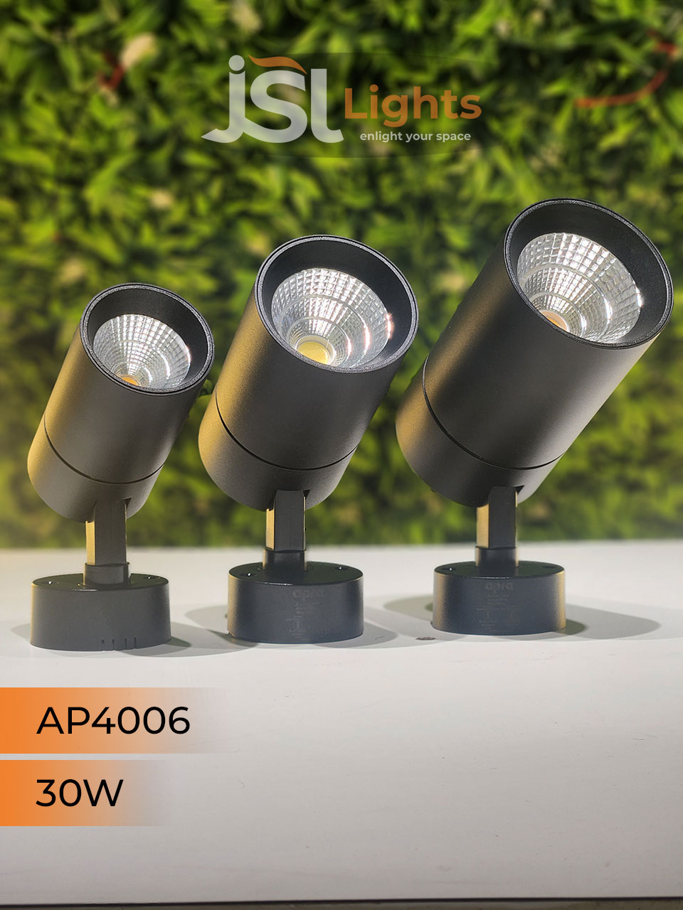 Apra 4006 30W Black Wall Spotlight Focus Light for Showroom