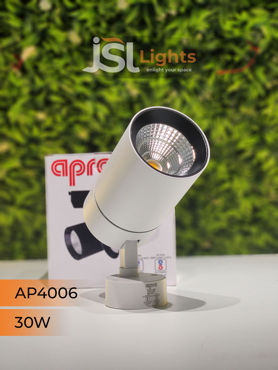 Apra 4006 30W White Wall Spotlight Focus Light for Showroom